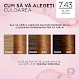 Vopsea de păr permanentă cu amoniac 7.43 L'ORÉAL PARiS EXCELLENCE Creme