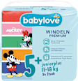 Pieluszki Premium, rozmiar 5+, juniorplus, 11-18 kg babylove