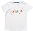 T-Shirt Schulanfang mit "SCHULKIND" Schriftzug, weiß, Gr. 122 ALANA