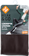 Relax & Go Lederoptik Leggins Damen braun, Gr. 44/46 nur die