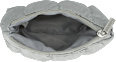 Kosmetiktasche silber im gesteppten Design  manòu