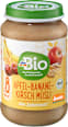 Omogeneizzato con mela, banana, amarena e cereali integrali dmBio