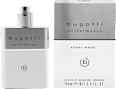 performance silver metal edt bugatti