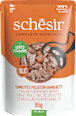 Nassfutter Katze mit Thunfisch, Huhn & Garnelen Schesir