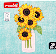 Ubrusi s motivom suncokreta, 3–slojni, 33 x 33 cm Profissimo