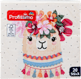 Ubrusi, 3–slojni, motiv alpaka, 25 x 25 cm Profissimo