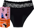 Periodenunterwäsche Slip mit Spitze Schwarz, Gr. L dais