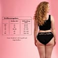 Periodenunterwäsche Slip mit Spitze Schwarz, Gr. L dais
