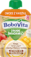 Mus owoce z kaszką, mango, banan, jogurt z kaszką orkiszową i owsianą, po 8. miesiącu Bobovita