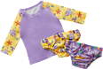 Schwimm-Set lila-gelb 1-2 Jahre Bambino Mio