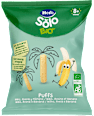 Snack Puffs mais, avena e banana Hero Solo