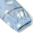 Regenjacke mit Futter & Wolken-Muster, blau, Gr. 86/92 PUSBLU