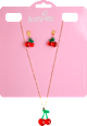 Set ogrlica i naušnice – trešnje ACCESSOIRES