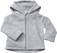 Jacke aus Wolle mit Kapuze & Vario-Ärmel, grau, Gr.  86/92 ALANA