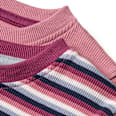 Langarmshirts mit Ripp-Struktur + Ringel-Muster, rosa, Gr. 104 ALANA