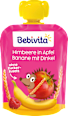 Quetschie Himbeere Banane in Apfel mit Dinkel, ab 1 Jahr (4x90 g) Bebivita