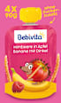 Quetschie Himbeere Banane in Apfel mit Dinkel, ab 1 Jahr (4x90 g) Bebivita