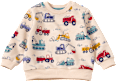 Sweatshirt mit Baustellen-Muster, beige, Gr. 86 ALANA