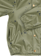 Regenjacke mit Kapuze & Pilz-Muster, grün, Gr.  98/104 Mikk-Line