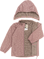 Softshelljacke mit Herz-Muster, mauve, Gr. 110/116 Mikk-Line