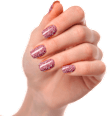 UV Nagelfolien Glittery Rosé Maniko