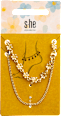 Fußkette-Set gold mit Blumen s-he stylecollection