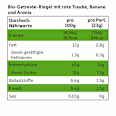 Fruchtriegel Banane, rote Traube und Aronia ab 3 Jahren Freche Freunde