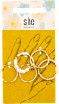 Mehrfachringe-Set gold  s-he stylecollection