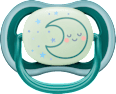 Schnuller ultra air Nighttime, grau/grün, 6-18 Monate  PHILIPS AVENT