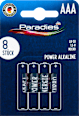 Alkáli ceruzaelem AAA, LR 03 Micro, 1,5 V Paradies