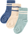 Tennissocken mit Streifen-Muster, blau + beige, Gr. 29/31 ALANA