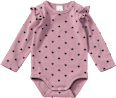 Body Langarm Pro Climate mit Herz-Muster, lila, Gr.  86/92 ALANA