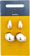 Ohrstecker-Set gold silber Tropfen s-he stylecollection