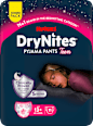 Pyjama Pants Mädchen 13+ Jahre, Jumbopack HUGGIES DryNites