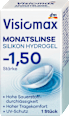 Mesačné kontaktné šošovky silikón, dioptria -1,50 Visiomax