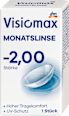 kontaktní čočky měsíční -2,00 DP visiomax
