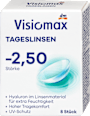 kontaktní čočky denní -2,50 DP visiomax