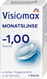 kontaktní čočky měsíční -1,00 DP visiomax