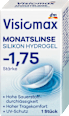 Mesačné kontaktné šošovky silikón, dioptria -1,75 Visiomax