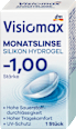 Mesačné kontaktné šošovky silikón, dioptria -1,00 Visiomax