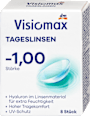 kontaktní čočky denní -1,00 DP visiomax