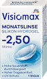 Mesečna silikonsko-hidrogelna kontaktna leča, dioptrija -2,50 visiomax