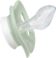 Schnuller Silikon anatomisch, beige/mint, Gr. 2, 5-18 Monate babylove