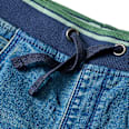Jeans mit geradem Schnitt & Rippbund mit Kordel, blau, Gr. 122 ALANA