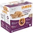 Nassfutter Katze Land & Sea Collection in Gelee, Multipack (8x85 g) IAMS