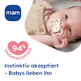 Schnuller Supreme blau/beige 0-6 Monate mam