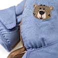 Fäustlinge mit Bären-Motiv, blau & braun, Gr. 2 PUSBLU