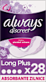 Absorbante zilnice pentru incontinență urinară Liners Long Plus always