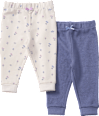 Leggings mit Mitwachsfunktion & Blumen-Muster, blau + weiß, Gr. 56 62 ALANA