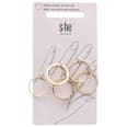 Mehrfachringe-Set gold schlicht s-he stylecollection